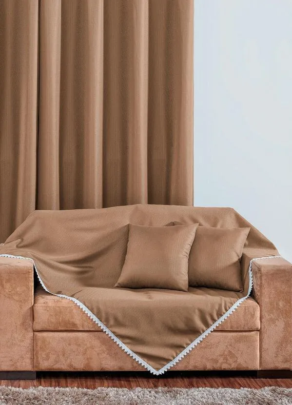 Lar e Lazer - Kit Sala Caqui 4 Peças 3