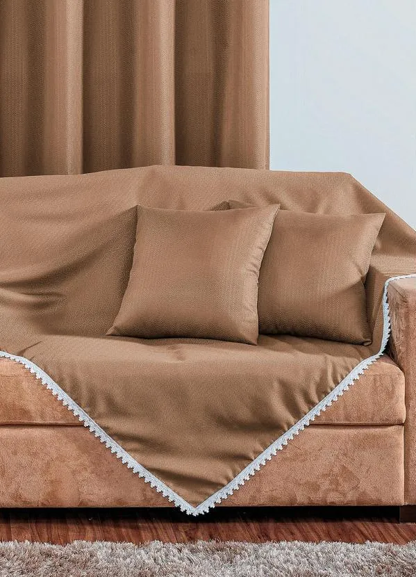 Lar e Lazer - Kit Sala Caqui 4 Peças 4