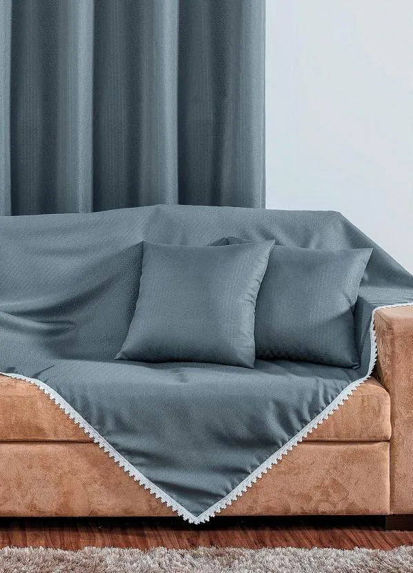 Lar e Lazer - Kit Sala Cinza 4 Peças 4