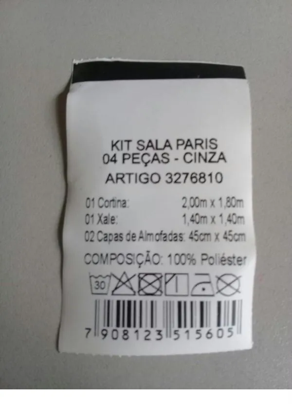 Lar e Lazer - Kit Sala Cinza 4 Peças 5