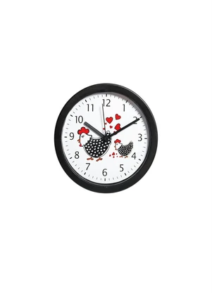 Lar e Lazer - Relógio de Parede Redondo Galinha - LAR E LAZER