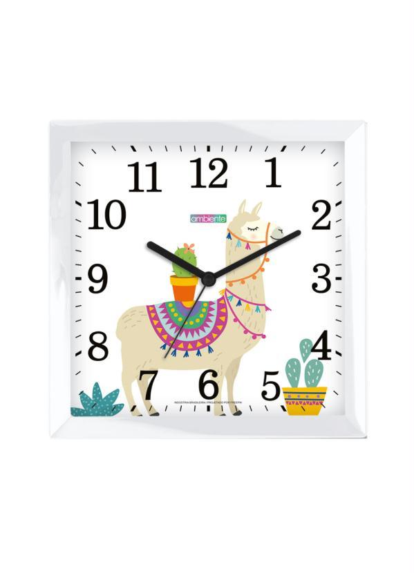 Lar e Lazer - Relógio Quadrado Lhama