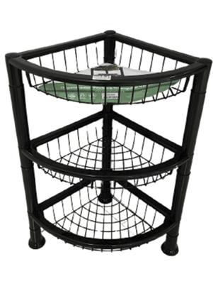 Organizador/Fruteira Triangular (Preto) 1 Pe�a
