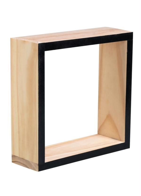 Lar e Lazer - Nicho Decorativo Quadrado Preto 2