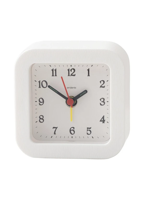 Lar e Lazer - Despertador Quartz Branco