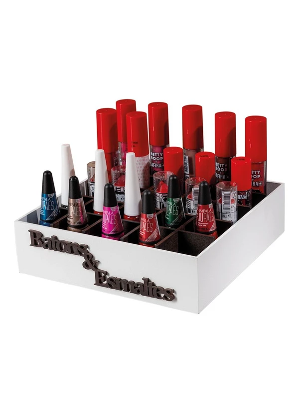 Lar e Lazer - Porta Batons e Esmaltes 25 Divisórias