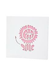 Quadro Baby Le�o Rosa