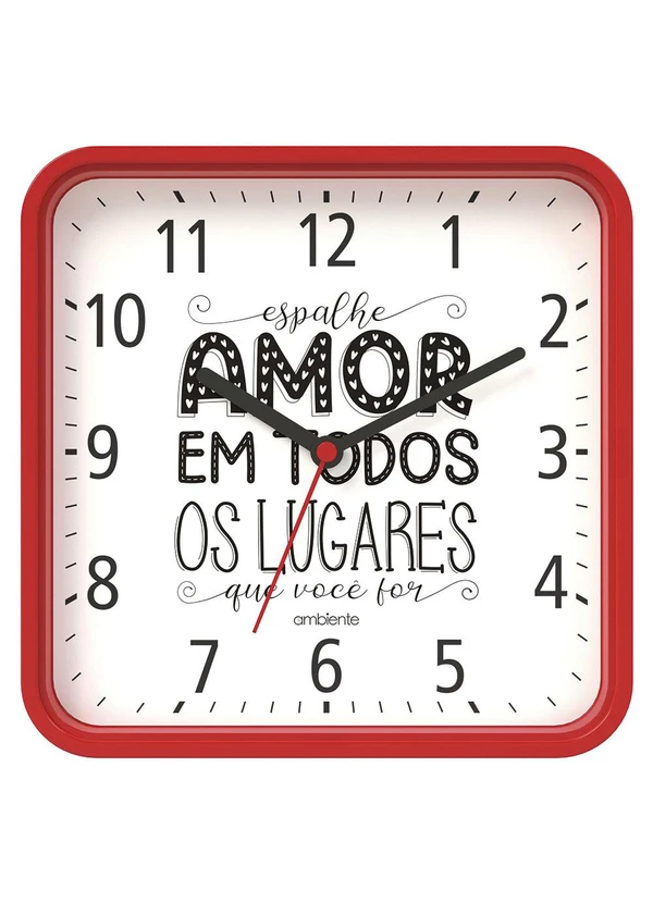 Lar e Lazer - Relógio de Parede Espalhe Amor