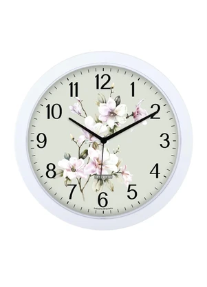 Lar e Lazer - Relógio de Parede Redondo Floral - LAR E LAZER