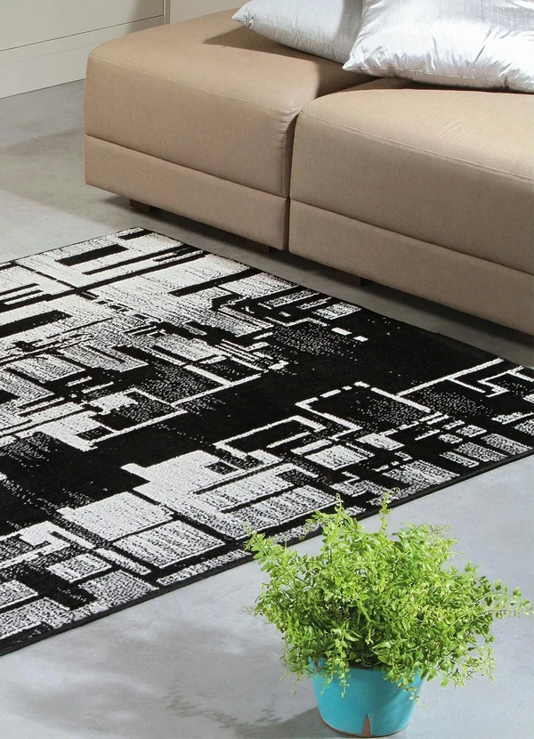 Lar e Lazer - Tapete Antiderrapante Preto 100x150 cm 3