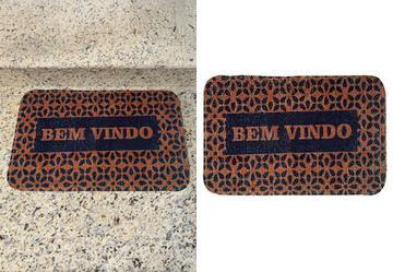 Capacho Bem Vindo Marrom 1 Pea