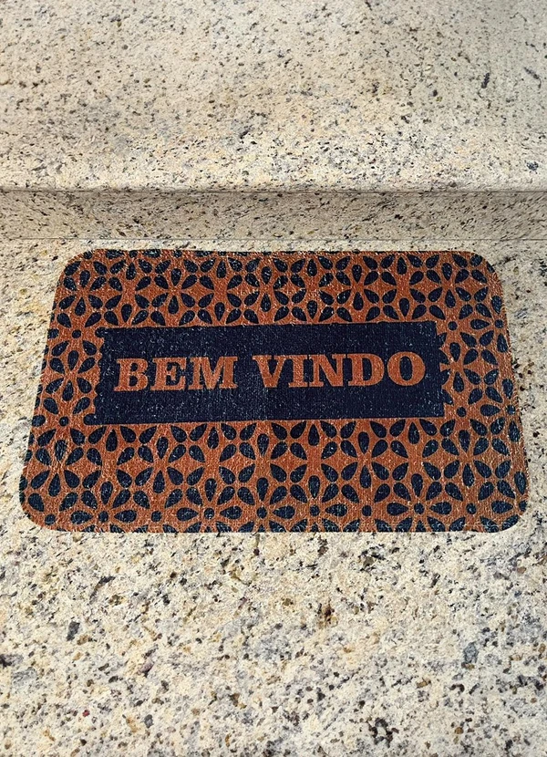 Lar e Lazer - Capacho Bem Vindo Marrom 1 Peça