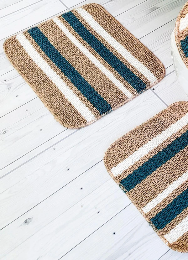 Lar e Lazer - Jogo de Banheiro Bege 3 Peças 2