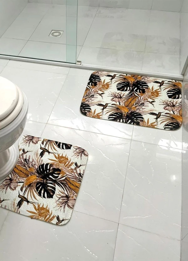 Lar e Lazer - Jogo de Banheiro Floral 2 Peças