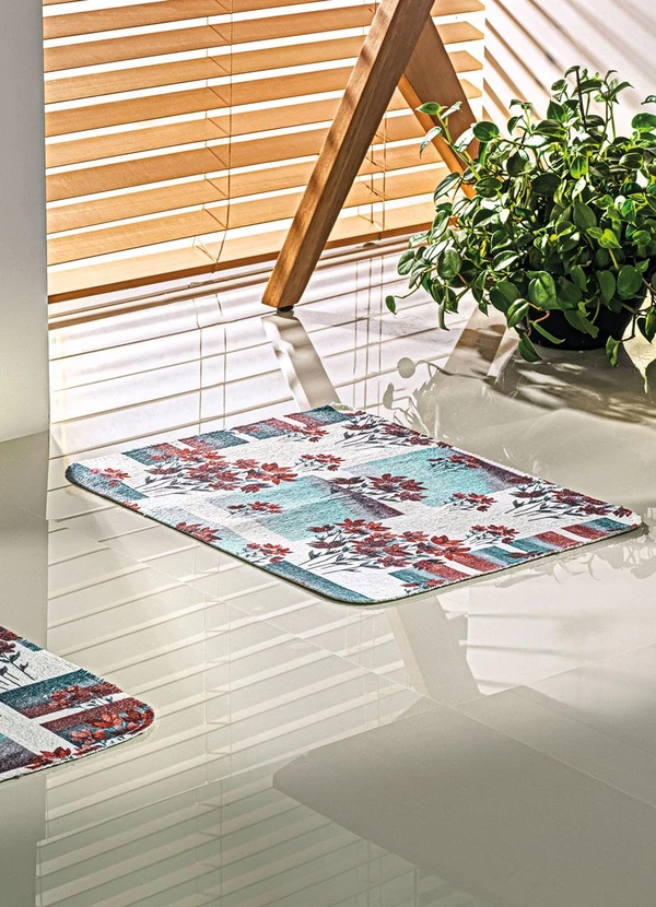 Lar e Lazer - Jogo de Banheiro Floral 3 Peças 3