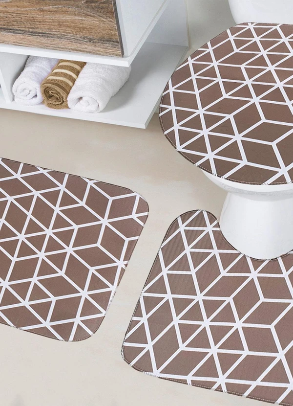 Lar e Lazer - Jogo de Banheiro Losango 2 Peças