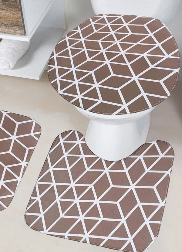 Lar e Lazer - Jogo de Banheiro Losango 2 Peças 3