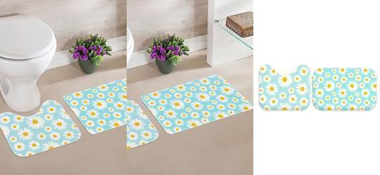 Jogo de Banheiro Margaridas 2 Pe�as