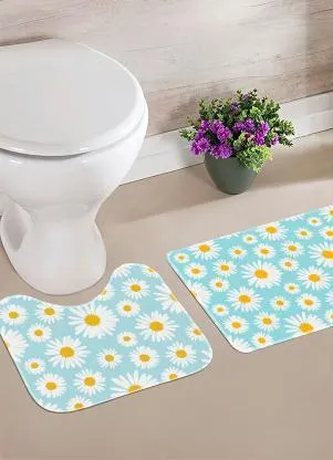 Lar e Lazer - Jogo de Banheiro Margaridas 2 Peças - LAR E LAZER