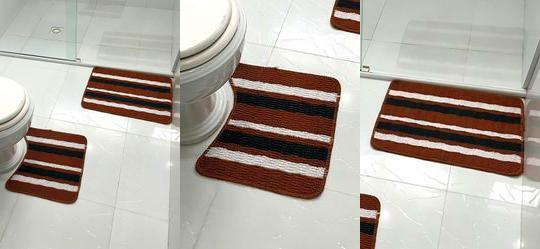 Jogo de Banheiro Marrom 2 Pe�as