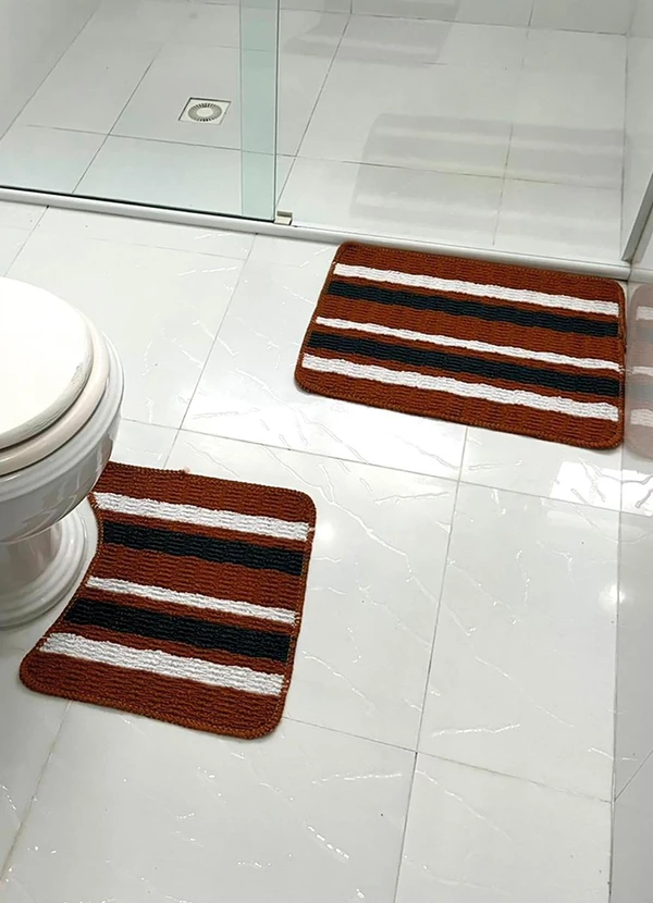 Lar e Lazer - Jogo de Banheiro Marrom 2 Peças