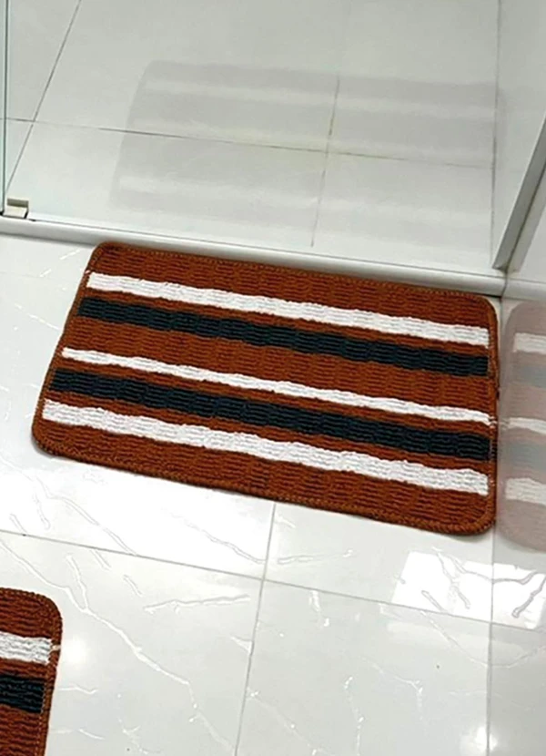 Lar e Lazer - Jogo de Banheiro Marrom 2 Peças 3