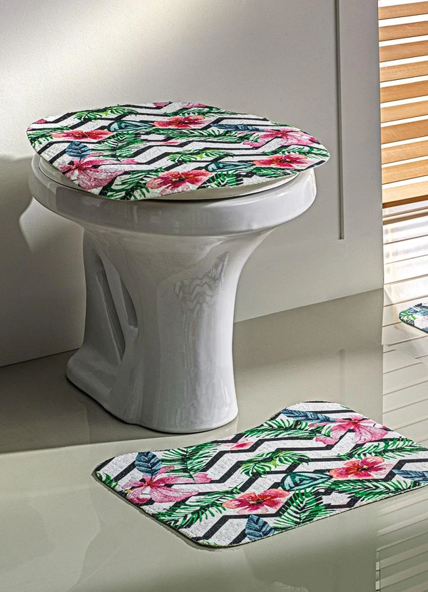 Lar e Lazer - Jogo de Banheiro Tropical 3 Peças 2