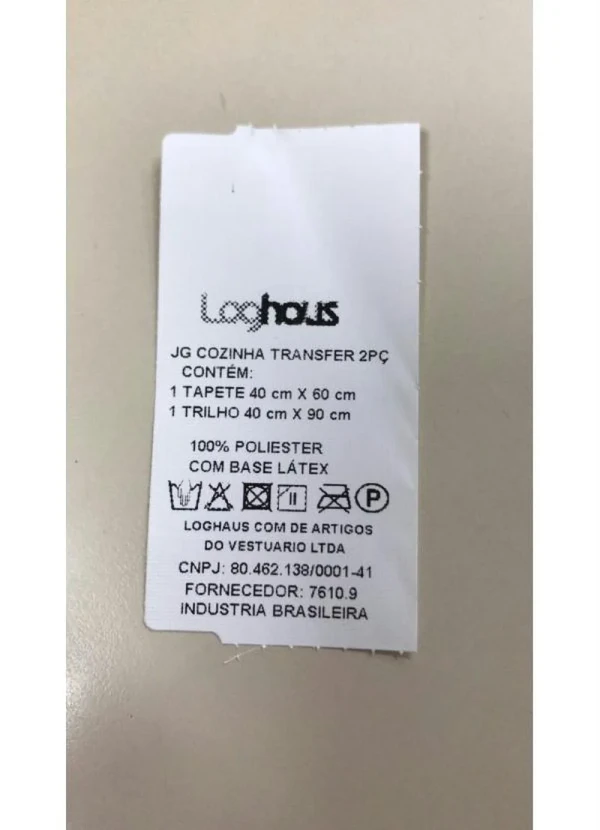 Lar e Lazer - Jogo de Tapetes Cozinha Amor 2 Peças 4
