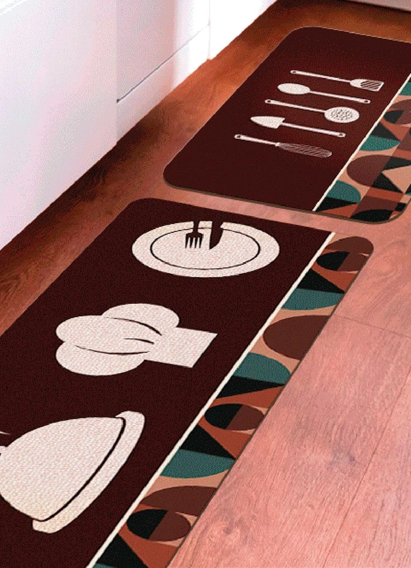 Lar e Lazer - Jogo de Tapetes Cozinha Gastronomic 2 Peças 2