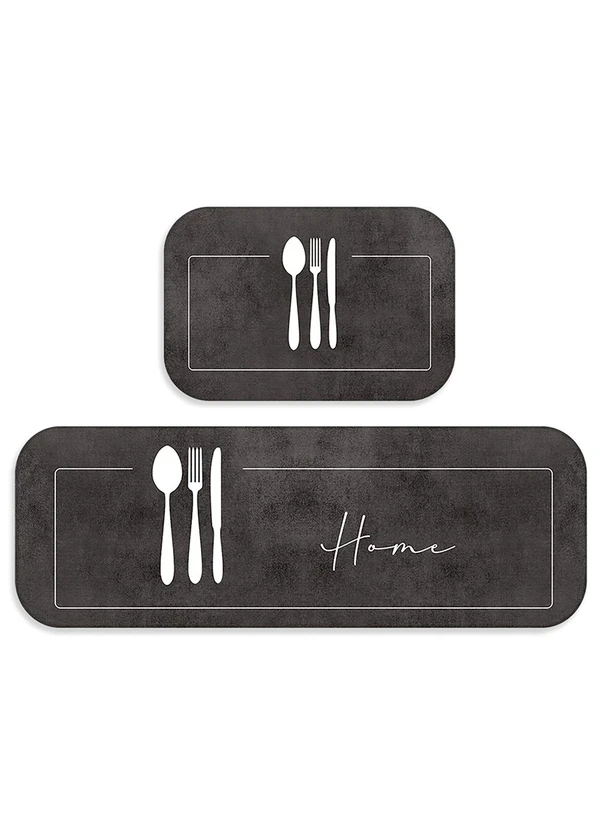 Lar e Lazer - Jogo de Tapetes Cozinha Home 2 Peças 4