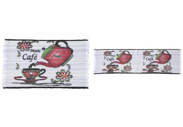 Jogo de Tapetes Cozinha Mais Caf 3 Peas