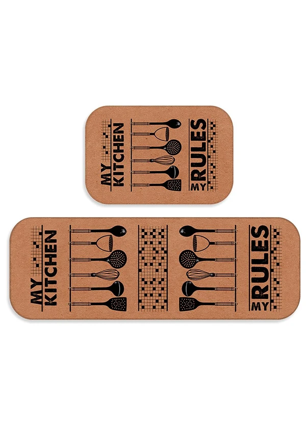 Lar e Lazer - Jogo de Tapetes Cozinha My Kitchen 2 Peças 2