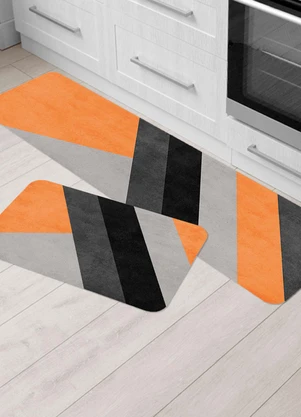 Lar e Lazer - Jogo de Tapetes Cozinha Solar 2 Peças - LAR E LAZER