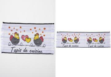 Jogo Tapetes Cozinha Galinha 3 Peas