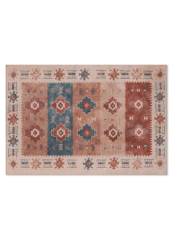 Lar e Lazer - Tapete Abstrato Bege 100x135 cm 4