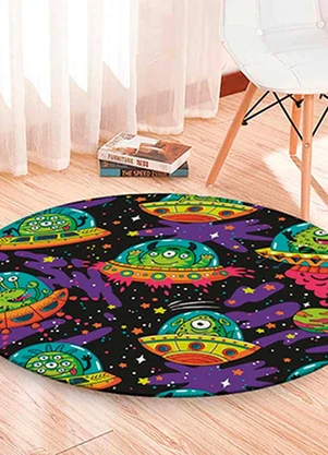 Lar e Lazer - Tapete Aliens 84 cm - LAR E LAZER