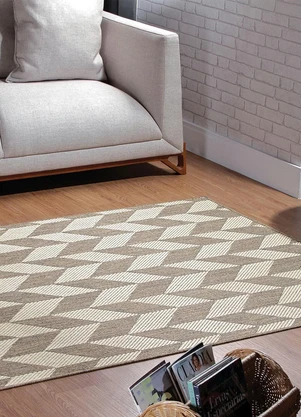 Lar e Lazer - Tapete Antiderrapante Marrom 100x150 cm - LAR E LAZER