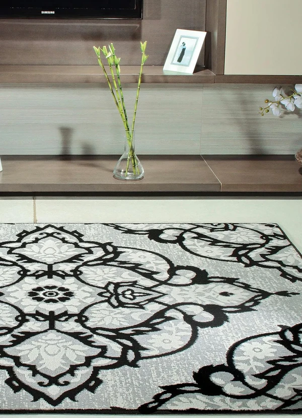 Lar e Lazer - Tapete Antiderrapante Preto 100x150 cm