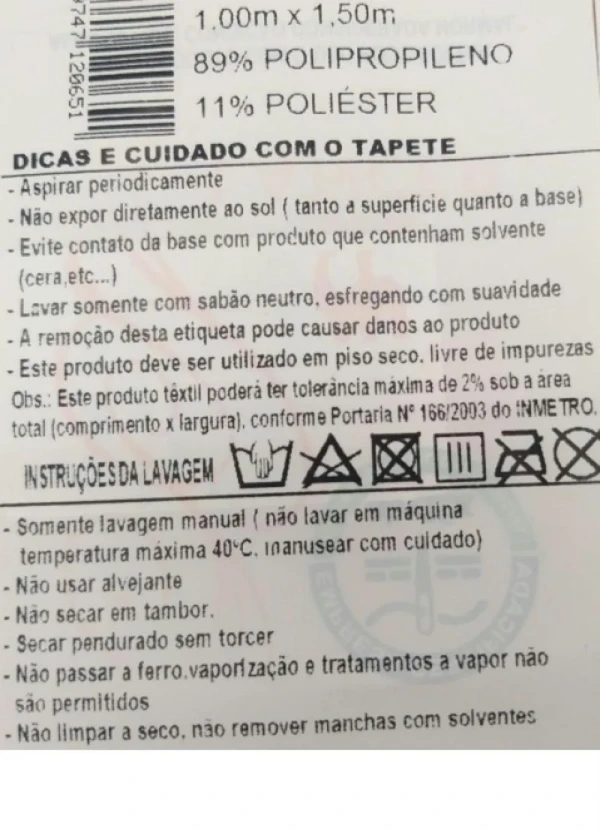 Lar e Lazer - Tapete Antiderrapante Tabaco 100x150 Cm 4