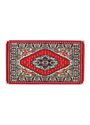 Lar e Lazer - Tapete Antiderrapante Vermelho 100x150 cm - LAR E LAZER