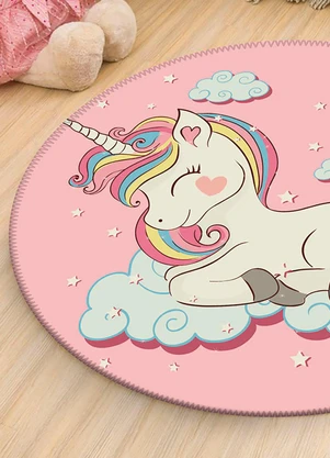 Lar e Lazer - Tapete Baby Unicorn 84 cm - LAR E LAZER