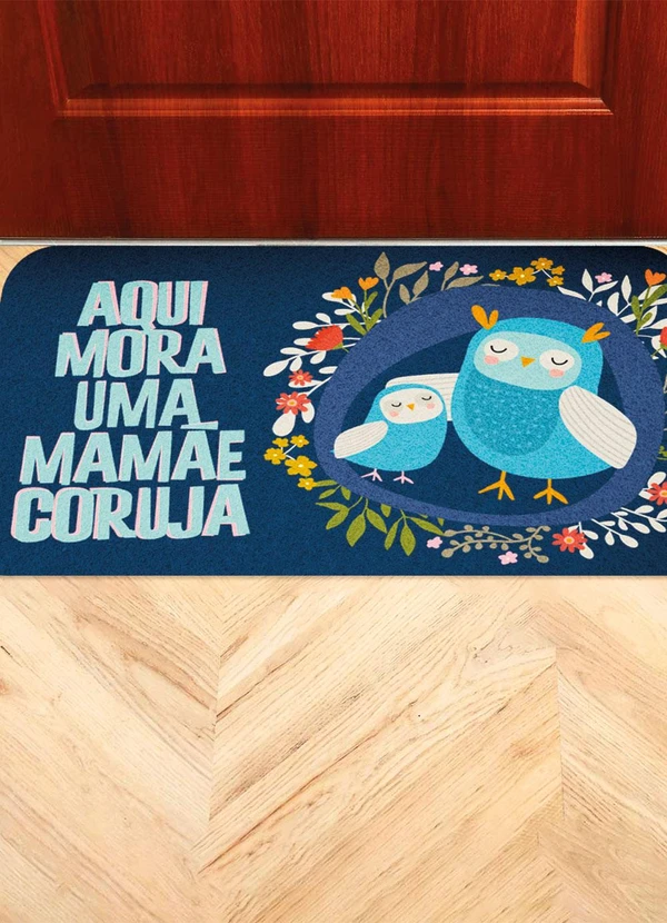 Lar e Lazer - Tapete Coruja 40x60 cm 1