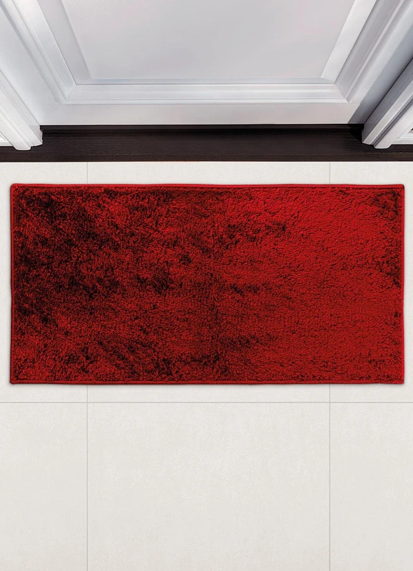 Lar e Lazer - Tapete Felpudo Bordô 50x100 cm 2