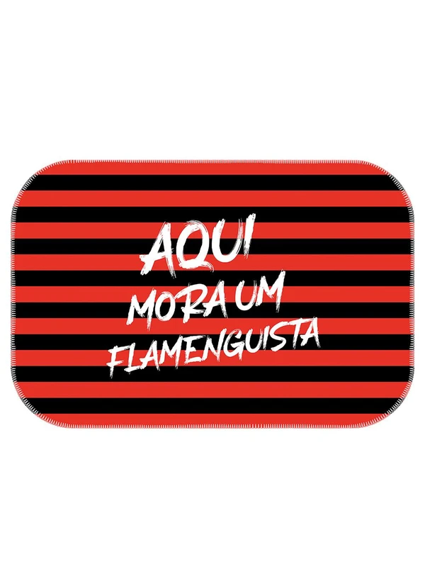 Lar e Lazer - Tapete Flamenguista 34x60 cm
