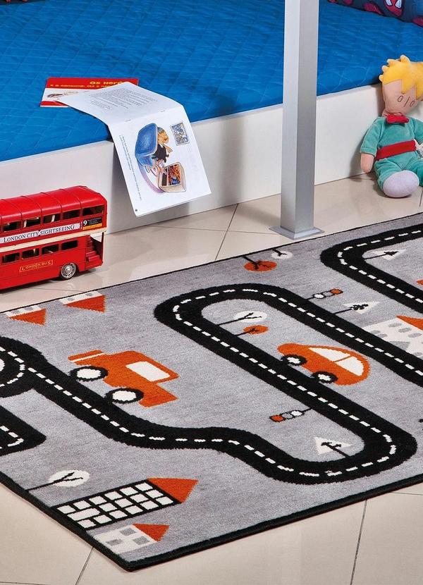 Lar e Lazer - Tapete Infantil Antiderrapante Carro 50x80 cm 2
