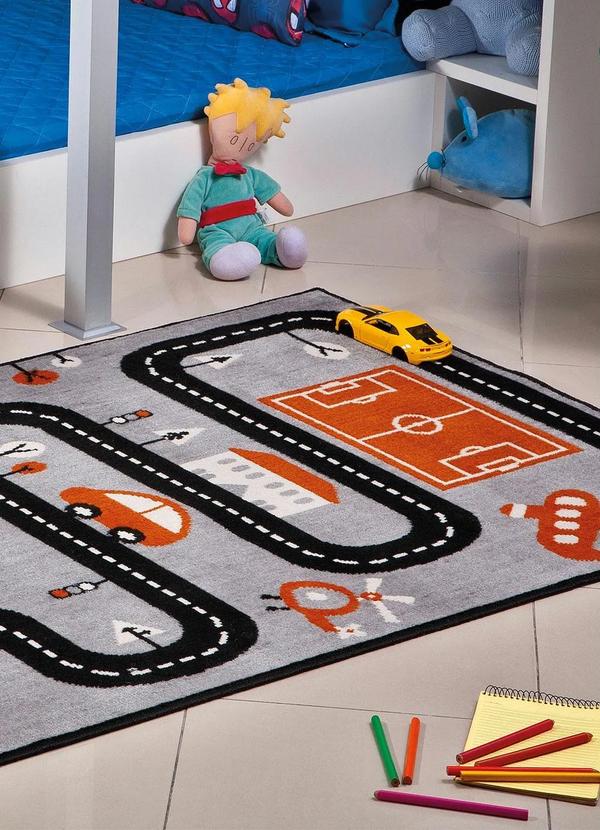 Lar e Lazer - Tapete Infantil Antiderrapante Carro 50x80 cm 3