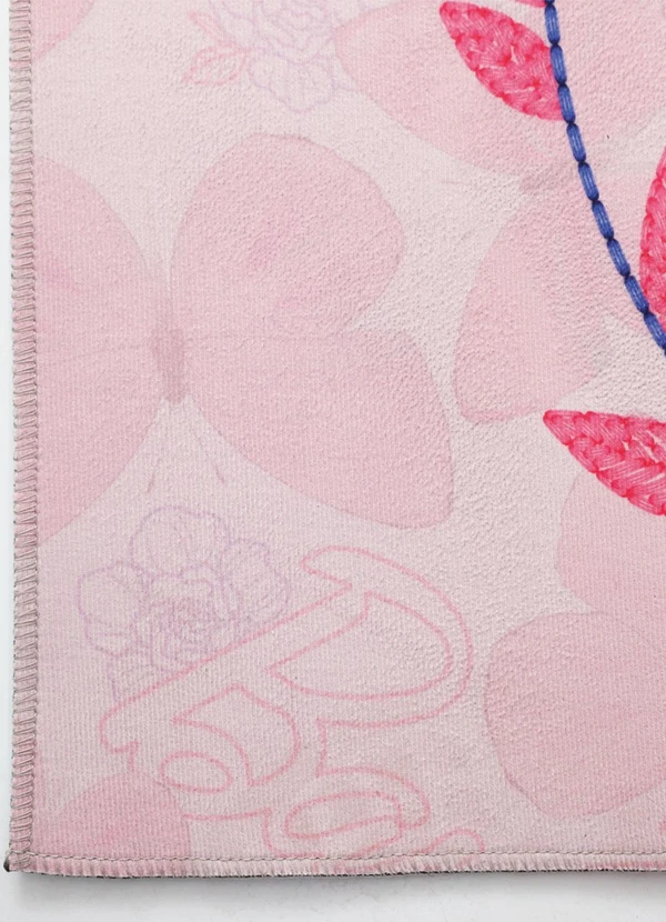 Jolitex - Tapete Infantil Barbie Borboletas 70x100 cm 4