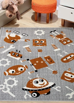 Lar e Lazer - Tapete Infantil Ferramentas 50x80 cm - LAR E LAZER