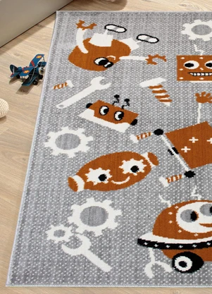 Lar e Lazer - Tapete Infantil Ferramentas 50x80 cm - LAR E LAZER