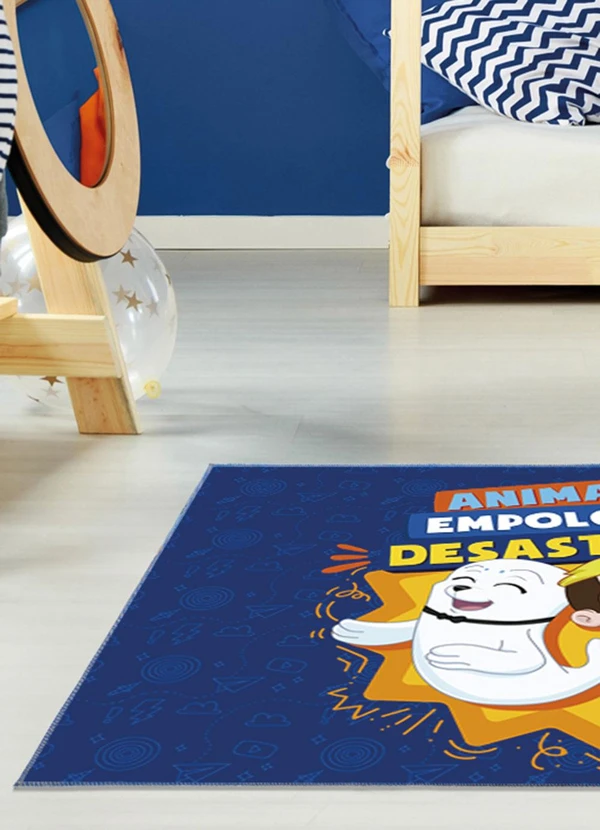 Jolitex - Tapete Infantil Luccas Neto e Foca 70x100 cm 2